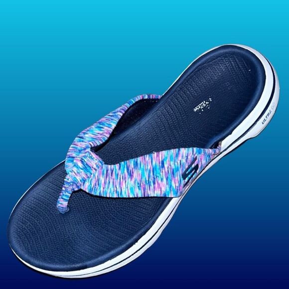 Skechers Women's Performance On The Go 600-Paradise Flip Flop Sandal Size 6 - Picture 1 of 5